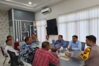 Kapolres Batu Bara AKBP Taufiq Hidayat Thayeb menerima Gemkara Kabupaten Batu Bara dipimpin Ketua Umum Khairul Muslim.(Foto : Istimewa)