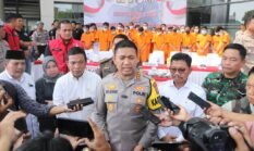 Jaga Warga dari Ancaman Narkoba Polres Metro Tangerang Kota Melenyapkan Barang Bukti Narkoba
