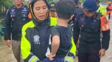 POLDA Bali evakuasi korban bencana banjir (dok.istimewa)