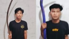 Gerak cepat Polsek Benda Tangkap Dua Pemuda Bersenjata Tajam di Jalan Raya Perancis (Foto: Lensapolri.com/deri)
