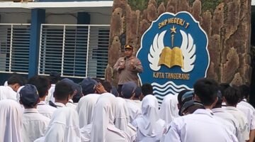 Polres Metro Tangerang Kota Gelar Program Police Go To School di SMPN 07 Batuceper, Tanamkan Nilai Cerdas dan Berkarakter pada Siswa