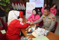 Kapolresta Tangerang Kombes Pol Andi Muhammad Indra Waspada Amirullah apresiasi partisipasi wartawan dan masyarakat dalam aksi kemanusiaan yang digelar bersama PMI Pandeglang