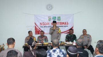 Ngopi Kamtibmas, Kapolres Kombes Pol Jauhari Ajak Masyarakat Bersama Polri Cegah Kejahatan dan Narkoba