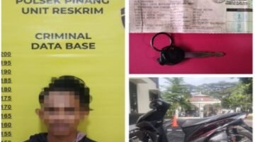 Unit Reskrim Polsek Pinang Berhasil Amankan Pelaku Pencuri Sepeda Motor 