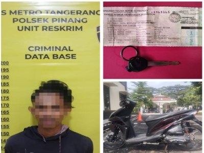 Unit Reskrim Polsek Pinang Berhasil Amankan Pelaku Pencuri Sepeda Motor 