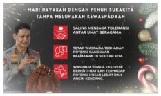 Kapolda Bali Ajak Masyarakat Rayakan Natal dan Tahun Baru dengan Sukacita, Toleransi, dan Kewaspadaan