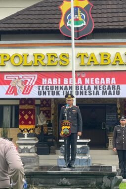 Polres Tabanan Gelar Upacara Hari Bela Negara ke-77, Teguhkan Komitmen Jaga Keutuhan NKRI