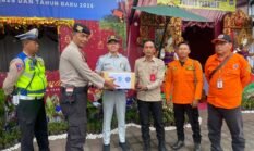 Dukung Ops Lilin Agung 2025, Jasa Raharja Tabanan Kunjungi Pos Yan Adipura