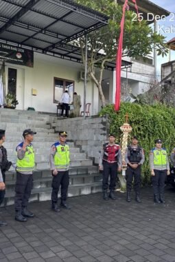 519 Personel Polres Badung Siaga Penuh, Pastikan Ibadah Natal Berlangsung Aman dan Khidmat