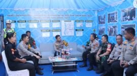 Kapolres Metro Tangerang Kota Cek Kesiapan Pos Pam dan Pos Yan Ops Lilin Jaya 2025