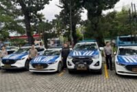 Korlantas Polri Serahkan 8 Kendaraan Patroli ke Polda Sumut untuk Dukung Penanganan Bencana (Foto: Ist)