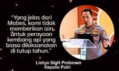 Kapolri Tegaskan Tidak Ada Izin Kembang Api pada Malam Tahun Baru 2026