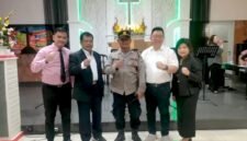 Polsek Benda Amankan Ibadah Natal di Gereja GKK Basoetta (Foto.ist)
