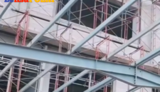 Proyek pembangunan SMA Kemala Taruna Bhayangkara (KTB) yang berlokasi di Gunung Sindur, Kabupaten Bogor