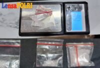 Paket berisi narkotika jenis sabu dengan total berat 1,5 gram 