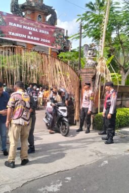 Sinergi TNI–Polri dan Instansi Terkait Amankan Misa Hari Raya Santa Maria Bunda Allah di Tabanan