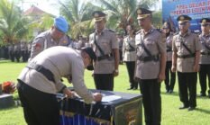 Polres Bangli Gelar Upacara Serah Terima Jabatan Empat Pejabat Utama