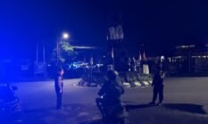 Sat Samapta Polres Bangli Laksanakan Pergelaran Blue Light Patrol di Pusat Keramaian Kota Bangli pada Malam Hari