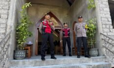 Terjaminnya Kenyamanan Peribadatan Umat Kristiani, Sat Samapta Laksanakan Pengamanan di Gereja Marga Rahayu Bangli