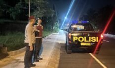 Antisipasi Gangguan Kamtibmas, Polsek Mengwi Laksanakan Blue Light Patrol Secara Intensif