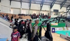 Polsek Kuta Utara Jamin Keamanan Dan Kenyamanan Kejuaraan Pencak Silat Di Gor Purna Krida