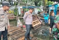 Polsek Benda Siaga Pantau Dampak Bencana Hidrometeorologi (Foto:Istw)