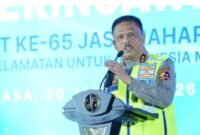 Kakorlantas Polri Hadiri Puncak HUT ke-65 Jasa Raharja, Wujudkan Keselamatan Lalu Lintas (Foto.Istw)
