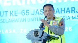 Kakorlantas Polri Hadiri Puncak HUT ke-65 Jasa Raharja, Wujudkan Keselamatan Lalu Lintas (Foto.Istw)
