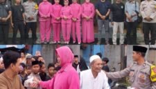 Bhayangkari Ranting Polsek Kresek dan PWGK Bagikan Ratusan Takjil di Depan Mapolsek