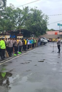 Tindak Lanjuti Arahan Presiden RI, Polsek Benda Kompak Jaga Lingkungan Bersama 3 Pilar