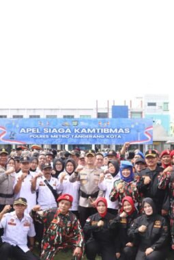 Polres Metro Tangerang Gelar Apel Siaga Kamtibmas, “Jaga Kota Tangerang untuk Indonesia”