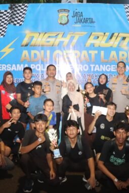Kapolres Tangerang Kota Ajak Anak Muda Lari Malam, Energi Remaja Dialihkan dari Tawuran ke Olahraga