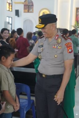 Dari Gereja Santa Maria, Kapolda Sulbar Titip Doa: “Kami Mohon Dukungan untuk Melayani Masyarakat”