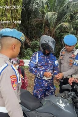 Bidpropam dan Ditlantas Polda Sulbar Periksa Kendaraan Personel saat Operasi Patuh Marano 2026