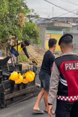 Cegah Macet dan Kecelakaan, Satgas Preventif Operasi Patuh Marano 2026 Atur Lalu Lintas di Lokasi Proyek Jalan